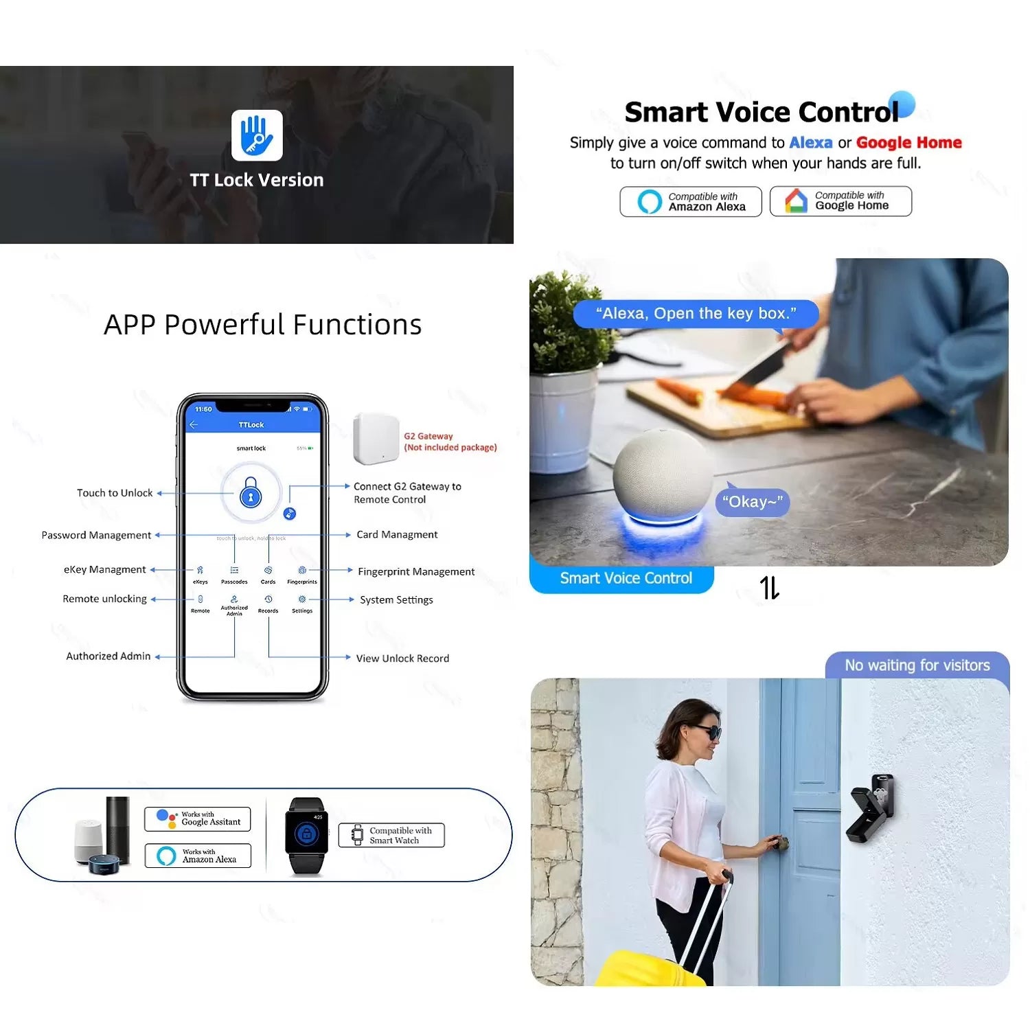 Caja de Seguridad Inteligente TTLOCK Bluetooth para Llaves