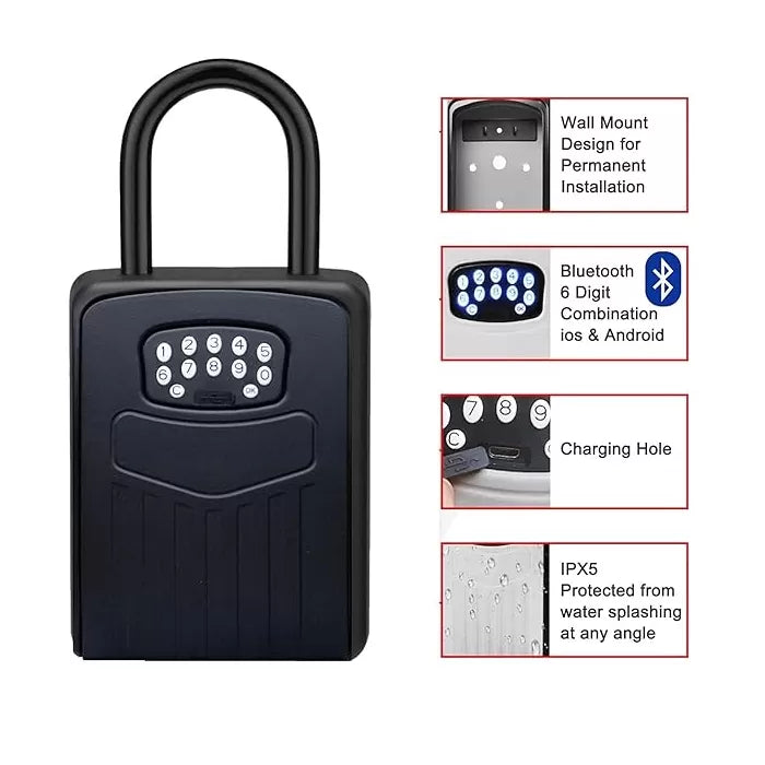 Caja de Seguridad Inteligente TUYA Wifi con Colgador para Llaves