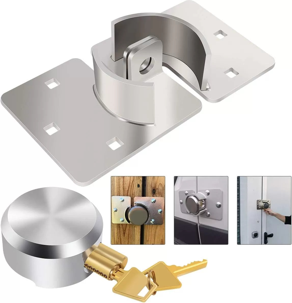 Candado Seguridad Antinapoleón De Acero – Con Base