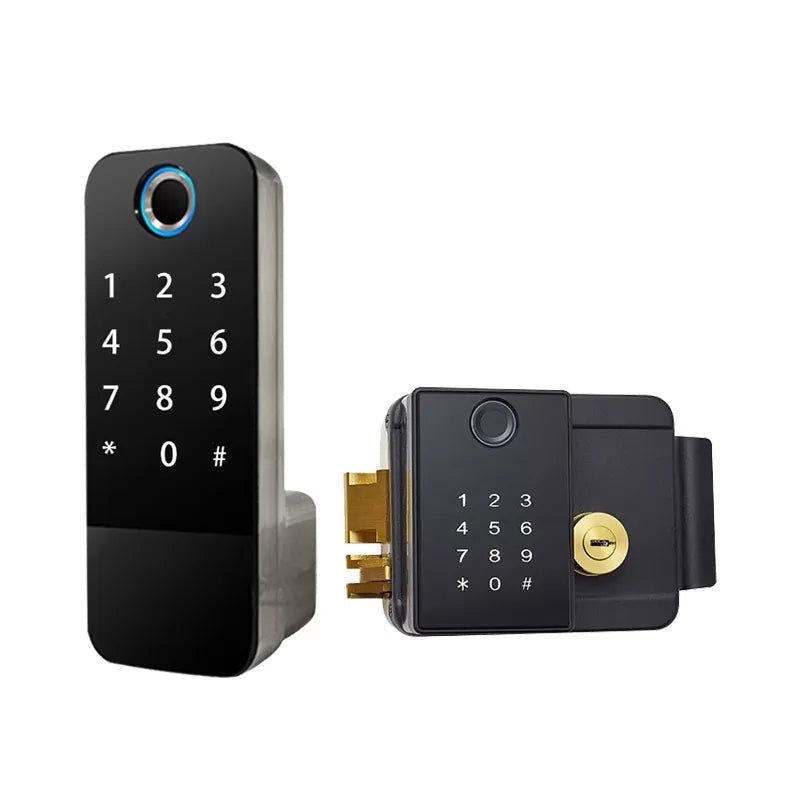 Cerradura Digital Huella Bluetooth Exterior Doble Lector