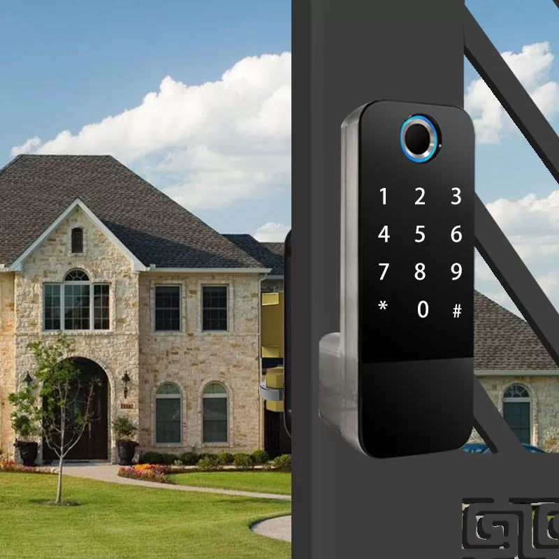 Cerradura Digital Huella Bluetooth Exterior Doble Lector