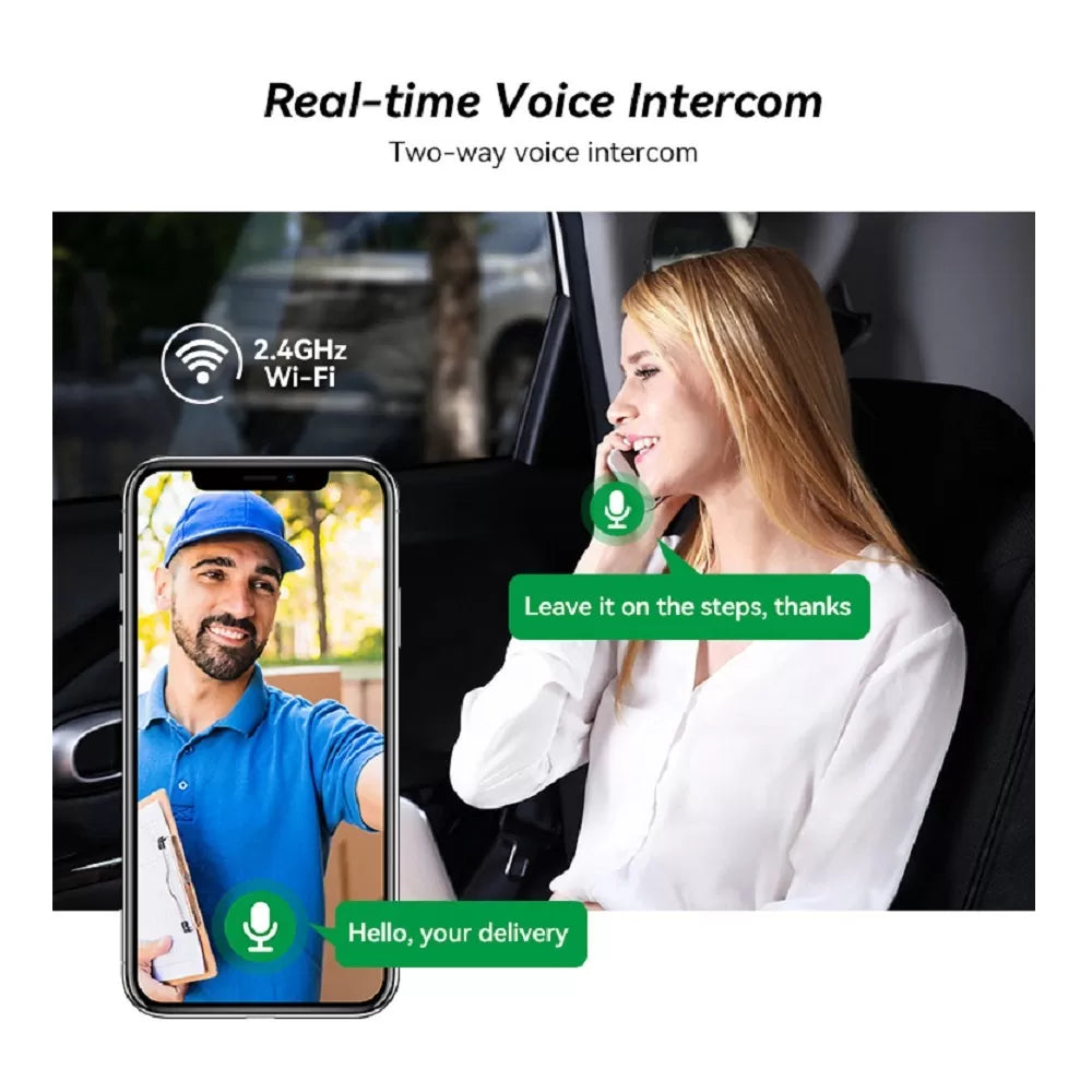 Timbre Inalámbrico Cámara Video WiFi TUYA – Waterproof