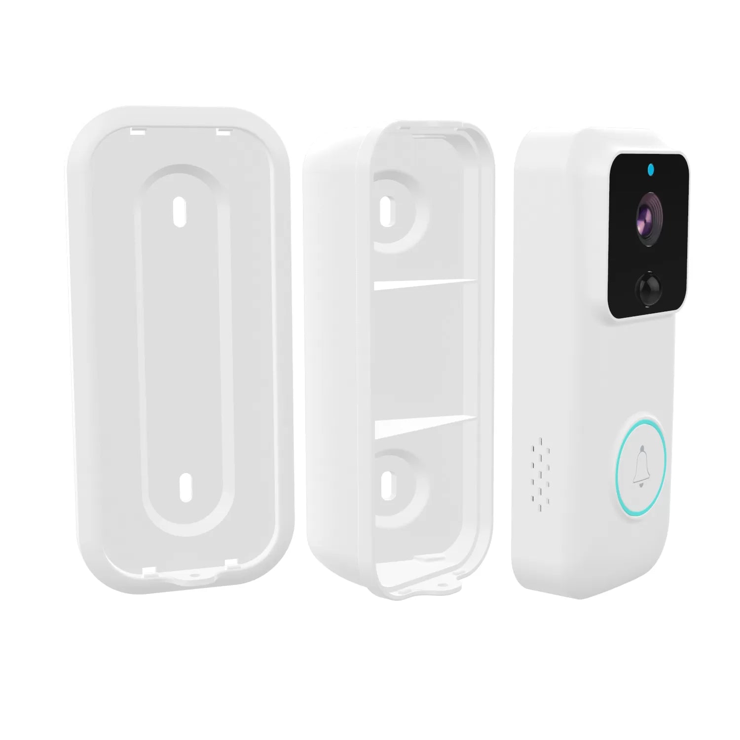 Timbre con camara de Video Inalámbrica TUYA Wifi Blanco